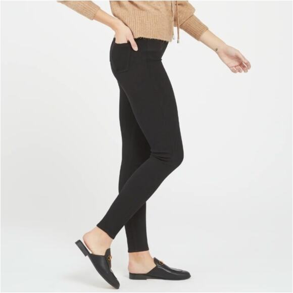 Spanx Jeanish Ankle Leggings Black Medium - Picture 2 of 9